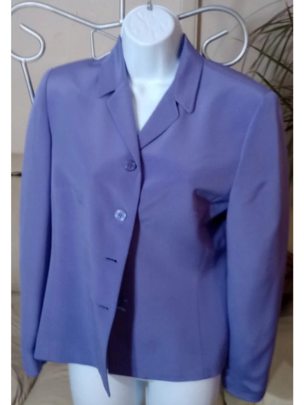 Style & Co Collection Blazer Women Purple Work/Dressy -Size 8 Petite